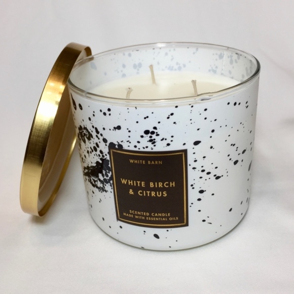 3 WHITE BIRCH & CITRUS 3-Wick Candle bundle - Picture 2 of 3